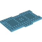 LEGO Medium Azure Brick 8 x 16 with 1 x 4 Sections for Inter-locking (18922)