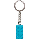 LEGO Medium Azure Backstein Schlüssel Kette (853380)