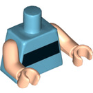 LEGO Medium azuurblauw Buttercup Minifig Torso (973 / 76382)