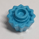 LEGO Medium azuurblauw Cupcake Liner met ingesprongen bovenkant