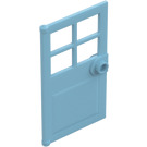 LEGO Medium Azure Door 1 x 4 x 6 with 4 Panes and Stud Handle (60623)