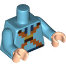 LEGO Medium azuurblauw Draak Slayer Minifig Torso (973 / 76382)