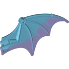 LEGO Azure moyen Dragon Aile avec Transparent Purple Trailing Bord (23989)