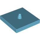 LEGO Medium Azure Duplo Turntable 4 x 4 Base with Flush Surface (92005)