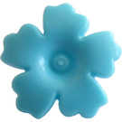 LEGO Azure Moyen Fleur avec Cranté Pétales avec Petit Épingle (93080)