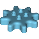 LEGO Medium azuurblauw Tandwiel Wiel Z8 met Tube met o Clutch Power (26832)