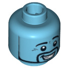 LEGO Medium Azure Genie Head (Safety Stud) (3626 / 99271)