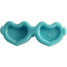 LEGO Medium azuurblauw Heart-Shaped Sunglasses