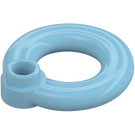 LEGO Medium Azure Lifebuoy med Hollow Knopp (30340)