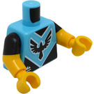 LEGO Mittleres Azure Minifig Torso E-Sport Gamer (973)