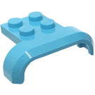 LEGO Medium Azure Mudguard Plate 2 x 2 with Shallow Wheel Arch (28326)