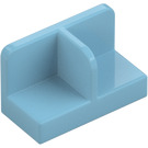 LEGO Medium azuurblauw Paneel 1 x 2 x 1 met Dun Central Divider en Afgeronde hoeken (18971 / 93095)