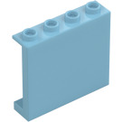 LEGO Medium asurblå Panel 1 x 4 x 3 med sidestøtter, hule knotter (35323 / 60581)