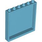 LEGO Azure moyen Panneau 1 x 6 x 5 (35286 / 59349)