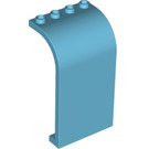 LEGO Medium azuurblauw Paneel 3 x 4 x 6 met Gebogen bovenkant (2571 / 35251)