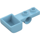 LEGO Medium azuurblauw Plaat 1 x 2 met Gat en Bak (88289)