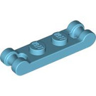 LEGO Medium Azure Plate 1 x 2 with Two End Bar Handles (18649)