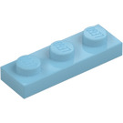 LEGO Medium azuurblauw Plaat 1 x 3 (3623)