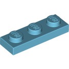 LEGO Medium Azure Plate 1 x 3 (3623)