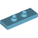 LEGO Medium Azure Plate 1 x 3 with 2 Studs (34103)