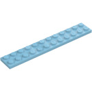 LEGO Mittleres Azur Platte 2 x 12 (2445)