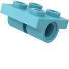 LEGO Medium azuurblauw Plaat 2 x 2 met Gaten (2817)