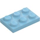 LEGO Medium Azure Plade 2 x 3 (3021)