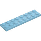 LEGO Azzurro medio Piastra 2 x 8 (3034)