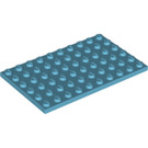 LEGO Medium azuurblauw Plaat 6 x 10 (3033)