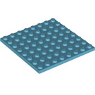 LEGO Medium azuurblauw Plaat 8 x 8 (41539 / 42534)