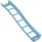 LEGO Medium azuurblauw spoor 2 x 16 x 3 Boog Omgekeerd met 3.2 Shaft (34738)