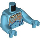 LEGO Medium azuurblauw Ronal Minifig Torso (973 / 99114)