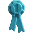 LEGO Medium Azure Rosette Ribbon No. 1 (92355)