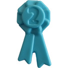 LEGO Medium azuurblauw Rosette Ribbon No. 2 (92355)