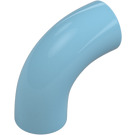 LEGO Średni Azure Okrągły Cegła Elbow 90 Degree Bend (25214)