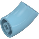 LEGO Medium Azure Round Brick with Elbow (Shorter) (1986 / 65473)