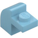 LEGO Medium Azure Backe 1 x 2 x 1.3 Böjd med Platta (6091 / 32807)