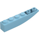 LEGO Mittleres Azur Schrägstein 1 x 6 Gebogen Invers (41763 / 42023)