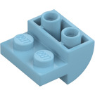 LEGO Średni Azure Nachylenie 2 x 2 x 1 Zakrzywiony Odwrotny (1750)