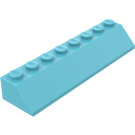 LEGO Medium azuurblauw Helling 2 x 8 (45°) (4445)