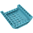 LEGO Medium asurblå Skråning 8 x 8 x 2 Buet Omvendt Dobbel (54091)