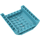 LEGO Azure moyen Pente 8 x 8 x 2 Incurvé Inversé Double (54091)