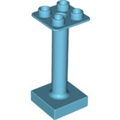 LEGO Azure moyen Stand 2 x 2 avec Base (93353)