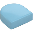 LEGO Medium Azure Tile 1 x 1 Half Oval (24246 / 35399)