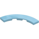 LEGO Medium Azure Tile 4 x 4 Curved Corner with Cutouts (3477 / 27507)