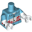 LEGO Mittleres Azure Tropical Joker Minifig Torso (973 / 16360)