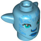 LEGO Medium Azure Tsireya Minifigure Head with Ears (101705)