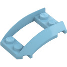 LEGO Medium Azure Wedge 4 x 3 Curved with 2 x 2 Cutout (47755)