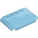 LEGO Medium Azure Wedge 4 x 6 Curved (52031)