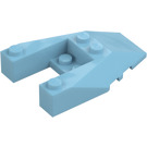 LEGO Medium Azure Kil 6 x 4 Skära ut med knoppskåror (6153)